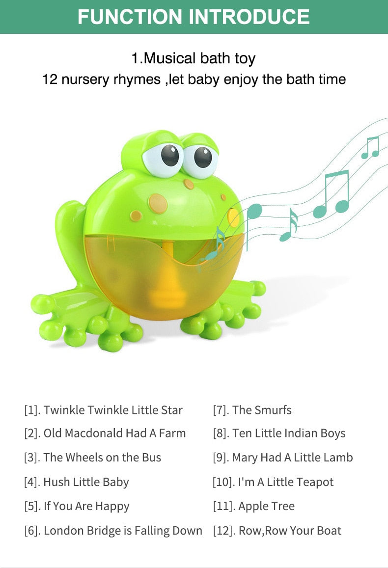 Froggy Bubble-Bath Buddy